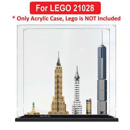 Picture of Acrylic Display Case for LEGO 21028 Architecture New York City Figure Storage Box Dust Proof Glue Free