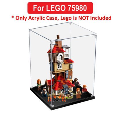 Picture of Acrylic Display Case for LEGO 75980 Harry Potter Attack on the Burrow Figure Storage Box Dust Proof Glue Free