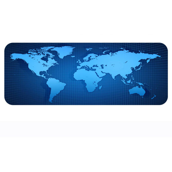 Picture of World Map Gaming Mousepad Mouse Pad Mat Laptop Computer Edge Sewing 900x400x2mm