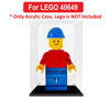 Picture of Acrylic Display Case for LEGO 40649 Up-Scaled LEGO Minifigure Figure Storage Box Dust Proof Glue Free