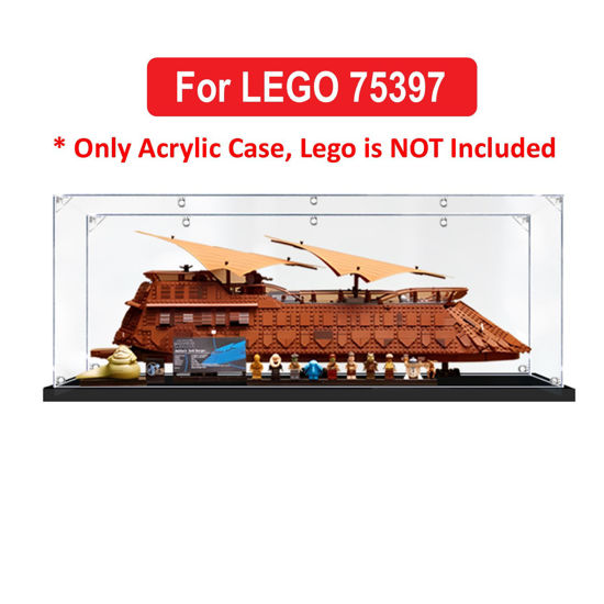 Picture of Acrylic Display Case for LEGO 75397 Star Wars Jabba's Sail Barge UCS Figure Storage Box Dust Proof Glue Free