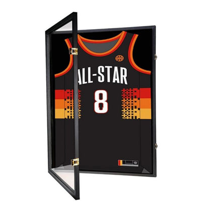 Picture of Jersey Frame Display Case Lockable Large Sports Jersey Showcase Box for NBA NBL AFL NRL Jersery sports memorabilia  with UV Protection Acrylic JERSEY NOT INCLUDED