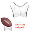 Picture of Acrylic Display Case for AFL Football Rugby Memorabilia with Holder Dust Proof Glue Free