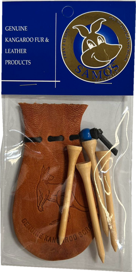 Picture of Golf Novelty Kangaroo Scrotum Pouch Wallet Men's Leather Gift Souvenir