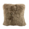 Picture of Australian Sheepskin Lambskin Taupe Cushion 40cm with insert