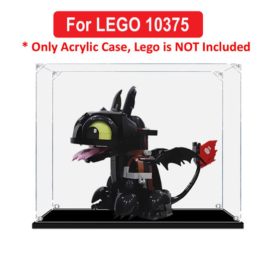 Picture of Acrylic Display Case for LEGO 10375 Icons How to Train Your Dragon:Toothless Figure Storage Box Dust Proof Glue Free