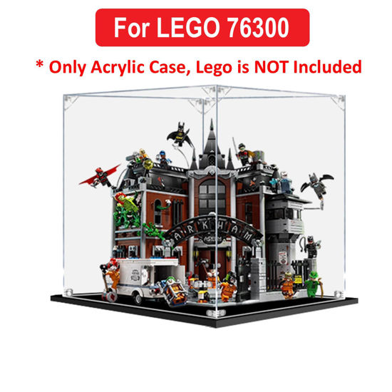 Picture of Acrylic Display Case for LEGO 76300 Batman Arkham Asylum Figure Storage Box Dust Proof Glue Free