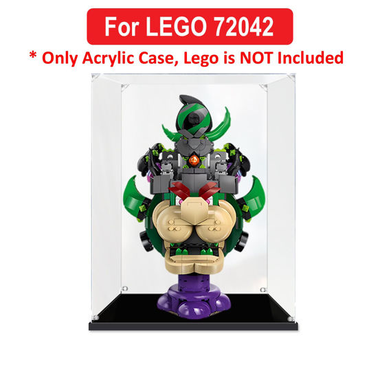 Picture of Acrylic Display Case for LEGO 72042 Super Mario Prince Florian & Castle Bowser Figure Storage Box Dust Proof Glue Free