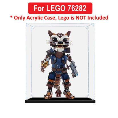 Picture of Acrylic Display Case for LEGO 76282 Marvel Rocket & Baby Groot Figure Storage Box Dust Proof Glue Free