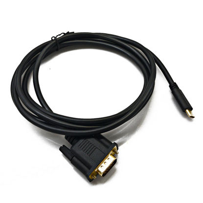 Picture of USB C to VGA Cable Compatible for MacBook Pro 2019/2018/2017, Samsung Galaxy S9/S8, Surface Book 2, Dell XPS 13/15, Pixelbook and More - 1.8m