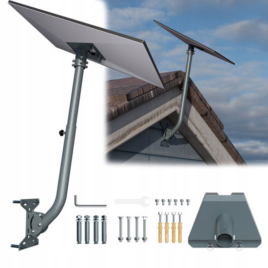 Picture of Adjustable Starlink Gen 3 Roof Mounting Kit Satellite Long Wall Mount Pipe Adapter