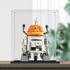 Picture of Acrylic Display Case for LEGO 75416 Star Wars Chopper (C1-10P) Astromech Droid Figure Storage Box Dust Proof Glue Free