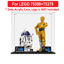 Picture of Acrylic Display Case for LEGO Star Wars 75398 C-3PO+75379 R2-D2 Figure Storage Box Dust Proof Glue Free
