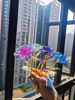 Picture of 12pcs Gold-Plated Foil Rose Artificial Flowers Wedding Decoration Faux Flowers Mix Colors