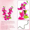 Picture of 12pcs Artificial Bougainvillea Flowers Silk Floral Stems Hanging Bougainvillea Vines for Wedding & Home Decoration, Table and Vase Decor