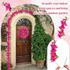Picture of 12pcs Artificial Bougainvillea Flowers Silk Floral Stems Hanging Bougainvillea Vines for Wedding & Home Decoration, Table and Vase Decor