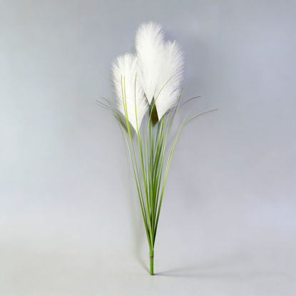 Picture of Artificial Onion Grass with Reeds Faux Pampas Foxtail Plant Tall Greenery Shrubs for Indoor and Outdoor Home Garden Decoration