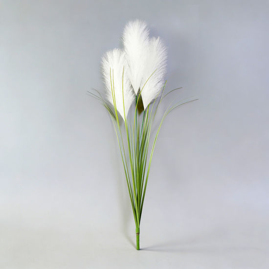 Picture of Artificial Onion Grass with Reeds Faux Pampas Foxtail Plant Tall Greenery Shrubs for Indoor and Outdoor Home Garden Decoration