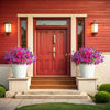 Picture of Artificial Eucalyptus Morning Glory Flowers for Outdoor Decoration